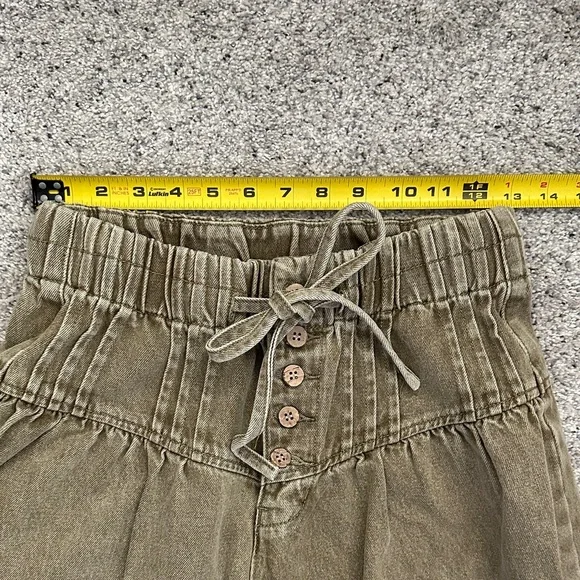 New So Me Wide-Leg Drawstring Pants ~ Olive - Picture 11 of 16